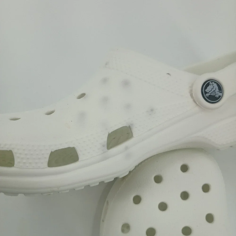 Crocs Classic Clogs White Slip On Water Shoes Mens 6 Womens 8 10001-100
